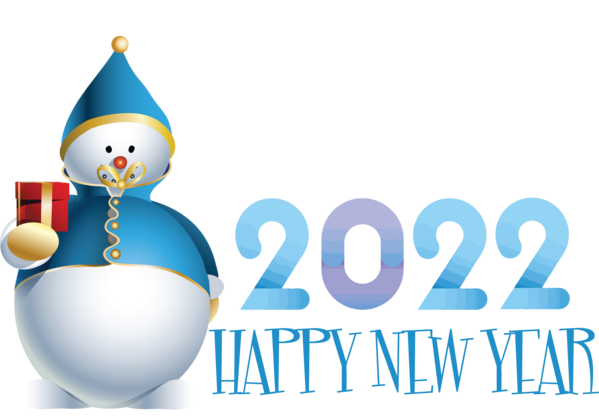 Transparent New Year Christmas Day Logo Snowman for Happy New Year 2022 for New Year