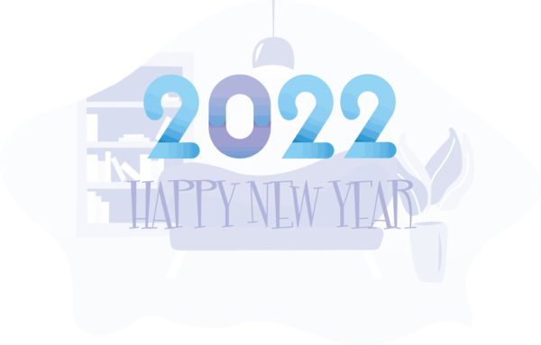 Transparent New Year Logo Font Meter for Happy New Year 2022 for New Year