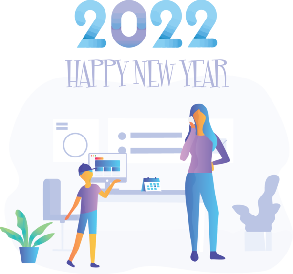 Transparent New Year Logo Meter Cartoon for Happy New Year 2022 for New Year