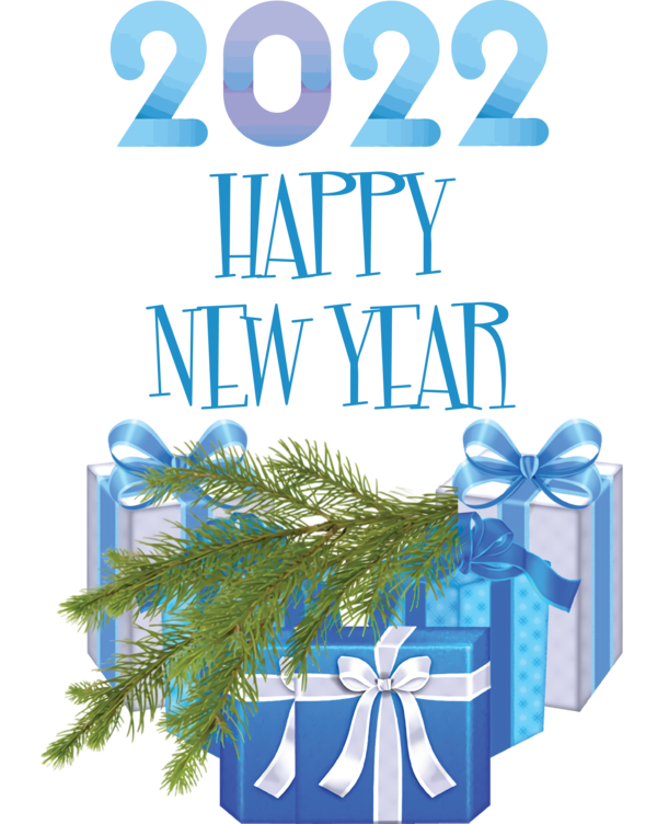 Transparent New Year Fir Christmas Day Majorelle Blue for Happy New Year 2022 for New Year