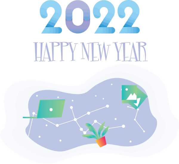 Transparent New Year Design Logo Diagram for Happy New Year 2022 for New Year