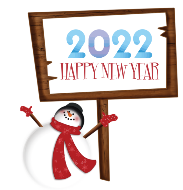 Transparent New Year Snowman Christmas Day Drawing for Happy New Year 2022 for New Year