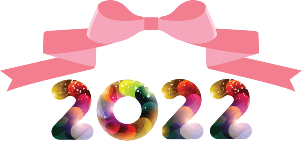 Transparent New Year Meter Font Design for Happy New Year 2022 for New Year