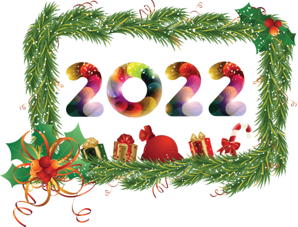 Transparent New Year Christmas Day HOLIDAY ORNAMENT Bauble for Happy New Year 2022 for New Year