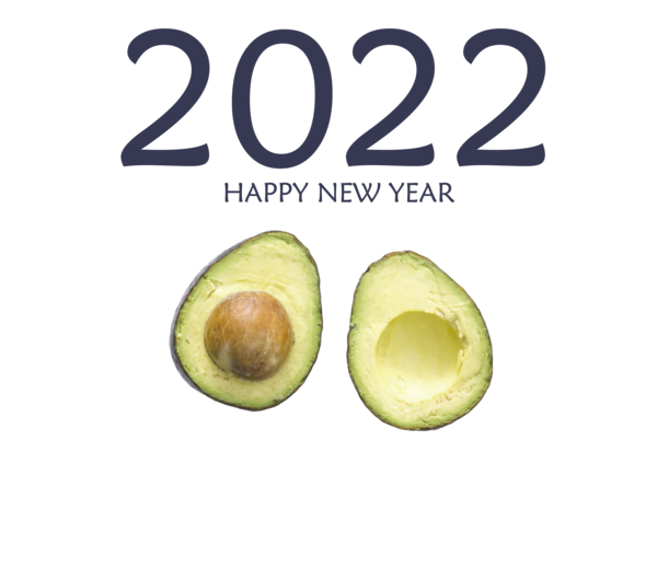Transparent New Year Avocado Superfood Meter for Happy New Year 2022 for New Year