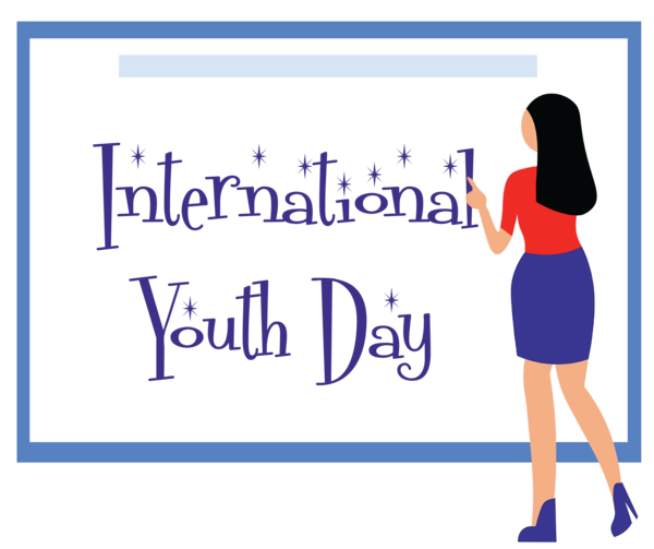 Transparent International Youth Day Public Relations Organization Cartoon for Youth Day for International Youth Day