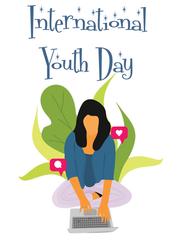 Transparent International Youth Day Birds Logo Flightless bird for Youth Day for International Youth Day