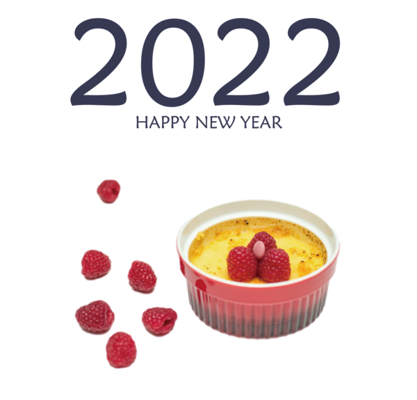 Transparent New Year Crème caramel Vegetarian cuisine Custard for Happy New Year 2022 for New Year
