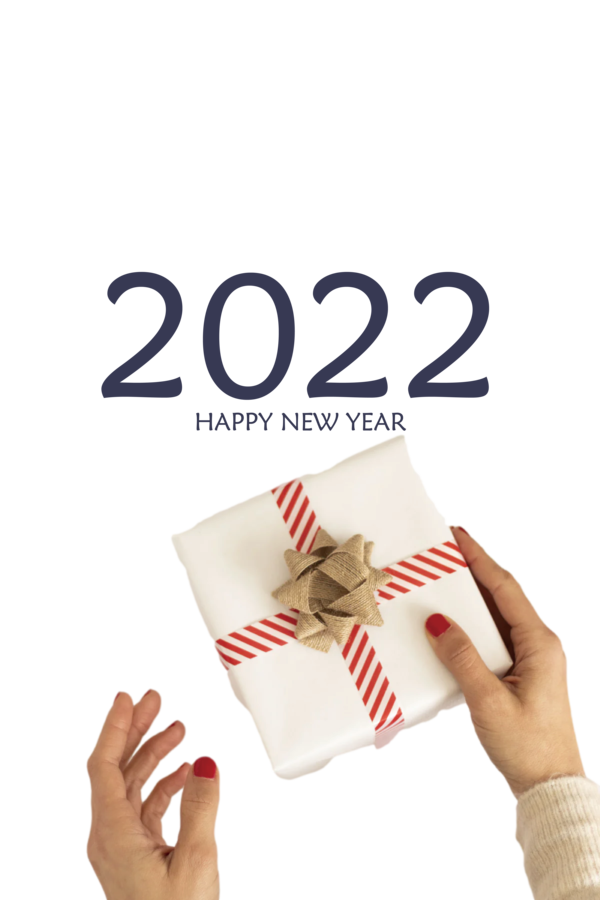 Transparent New Year Gift Gift Card Gift wrapping for Happy New Year 2022 for New Year