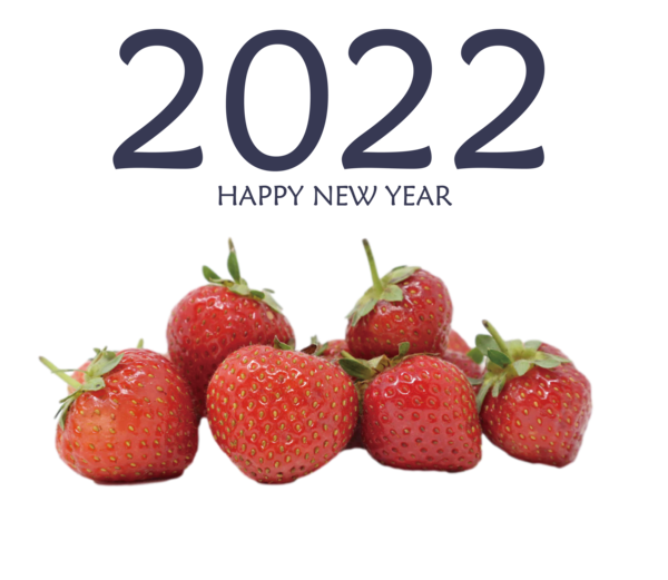 Transparent New Year Strawberry Alise Market Berry for Happy New Year 2022 for New Year