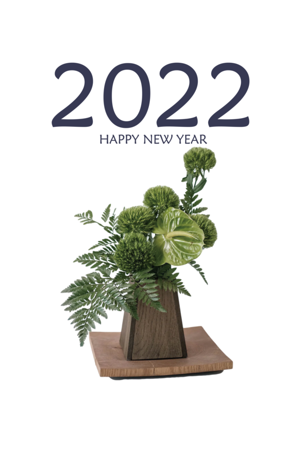 Transparent New Year doniczka Bonsai M.  Flowerpot for Happy New Year 2022 for New Year