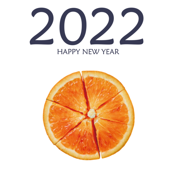 Transparent New Year Vegetarian cuisine Valencia orange Citric acid for Happy New Year 2022 for New Year