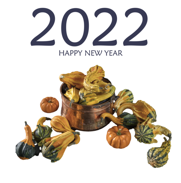 Transparent New Year Vegetable Produce for Happy New Year 2022 for New Year