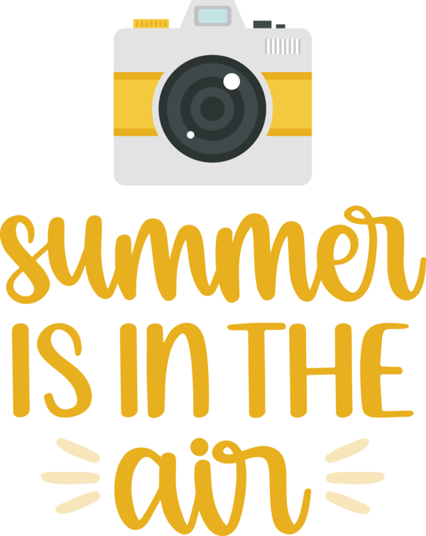 Transparent Summer Day Logo Design Yellow for Summer Fun for Summer Day