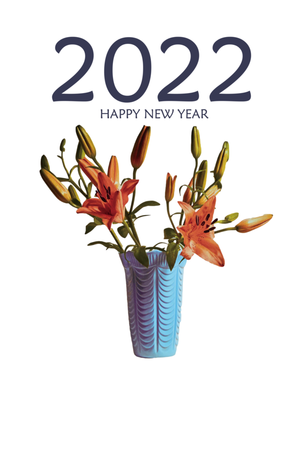 Transparent New Year Dibond Wandcirkel Plantje aan de Muur Foto op Aluminium Wandcirkel Flowerpot for Happy New Year 2022 for New Year