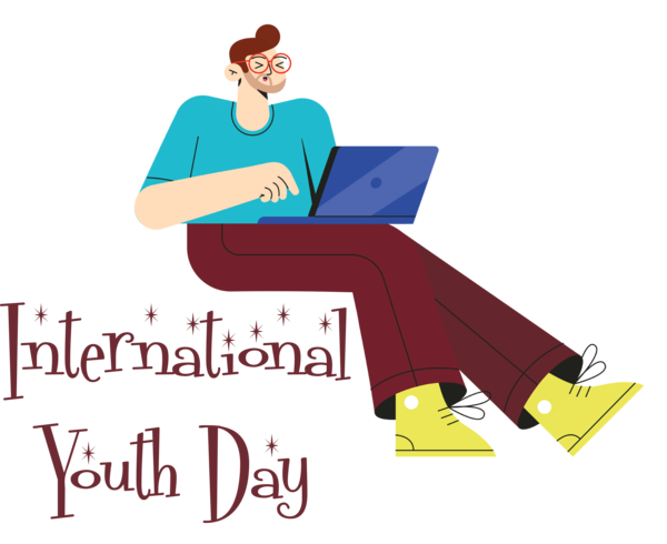 Transparent International Youth Day Design Logo Furniture for Youth Day for International Youth Day