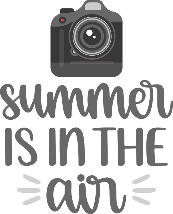 Transparent Summer Day Logo Font Camera for Summer Fun for Summer Day