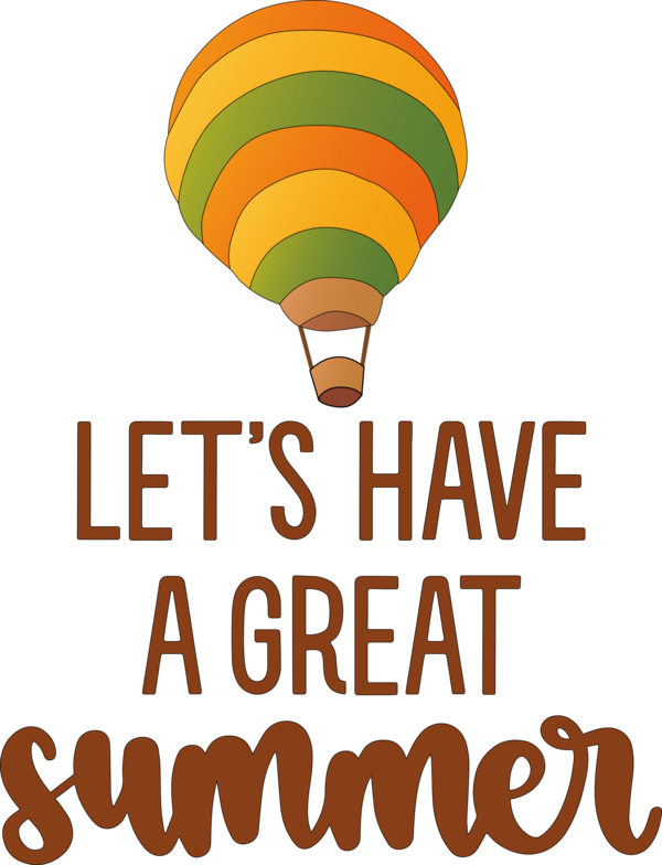 Transparent Summer Day Hot-air balloon Logo Balloon for Best Summer for Summer Day