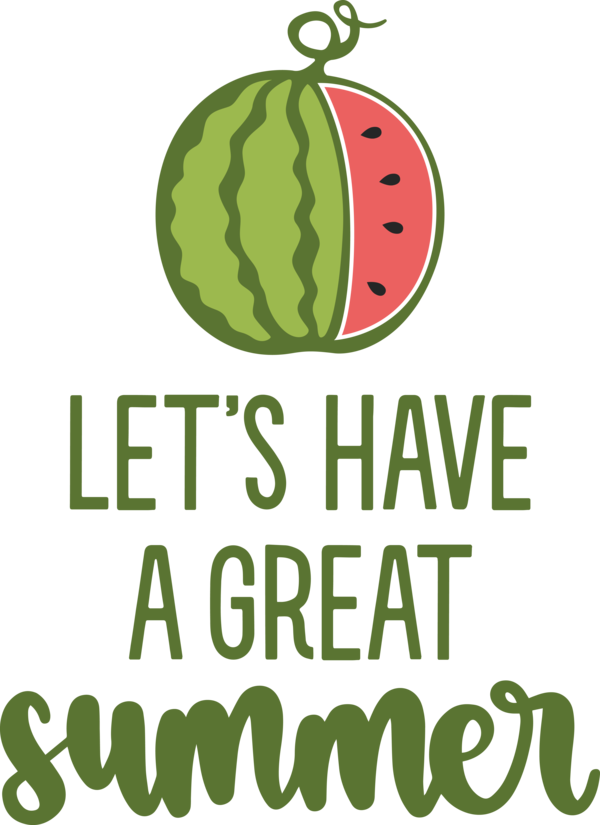 Transparent Summer Day Logo Green Fruit for Best Summer for Summer Day