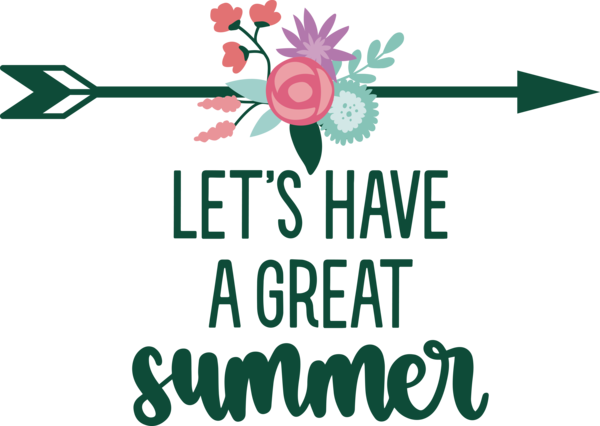Transparent Summer Day Logo Design Floral design for Best Summer for Summer Day