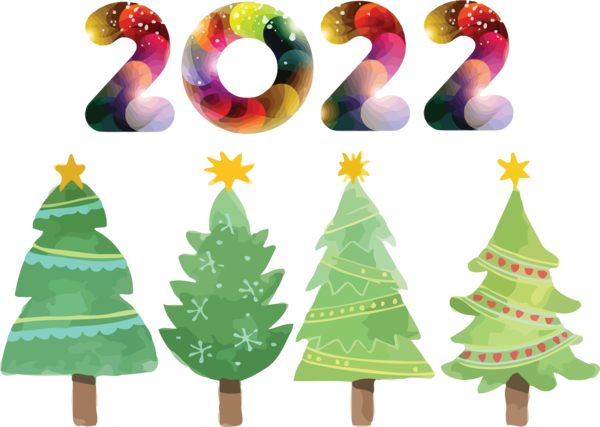 Transparent New Year Christmas Day Christmas Tree Mrs. Claus for Happy New Year 2022 for New Year