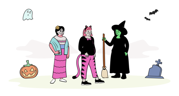 Transparent Halloween Character Cartoon Meter for Happy Halloween for Halloween