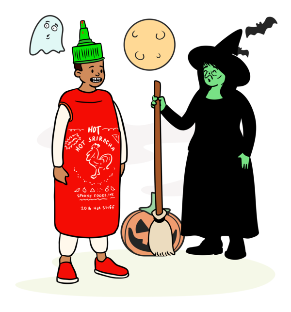 Transparent Halloween Cartoon Character Meter for Happy Halloween for Halloween