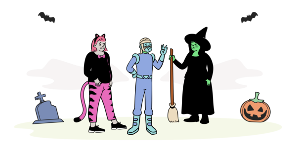 Transparent Halloween Design Cartoon Meter for Happy Halloween for Halloween