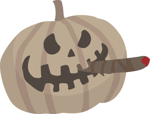 Transparent Halloween Pumpkin Cartoon Produce for Jack O Lantern for Halloween