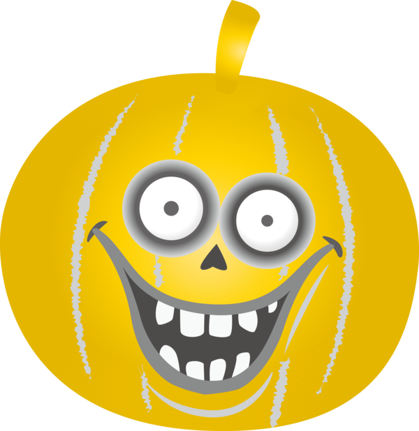Transparent Halloween Jack-o'-lantern Smiley Squash for Jack O Lantern for Halloween
