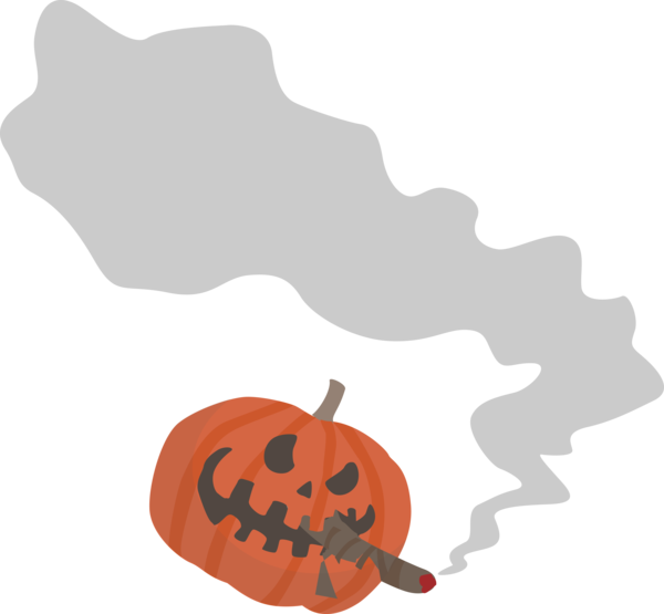 Transparent Halloween Pumpkin Line art Cartoon for Jack O Lantern for Halloween