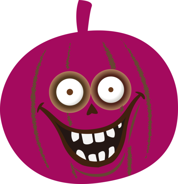 Transparent Halloween Cartoon Character Smiley for Jack O Lantern for Halloween