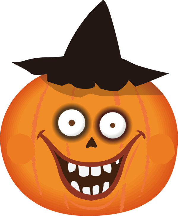 Transparent Halloween Jack-o'-lantern Pumpkin Jack Skellington for Jack O Lantern for Halloween