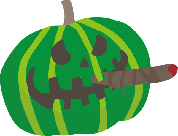 Transparent Halloween Squash Pumpkin Gourd for Jack O Lantern for Halloween