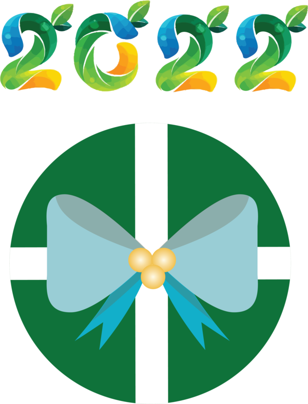 Transparent New Year Logo Symbol Design for Happy New Year 2022 for New Year