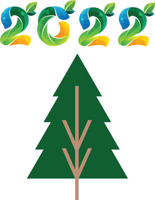 Transparent New Year Christmas Tree Fir Christmas Ornament M for Happy New Year 2022 for New Year