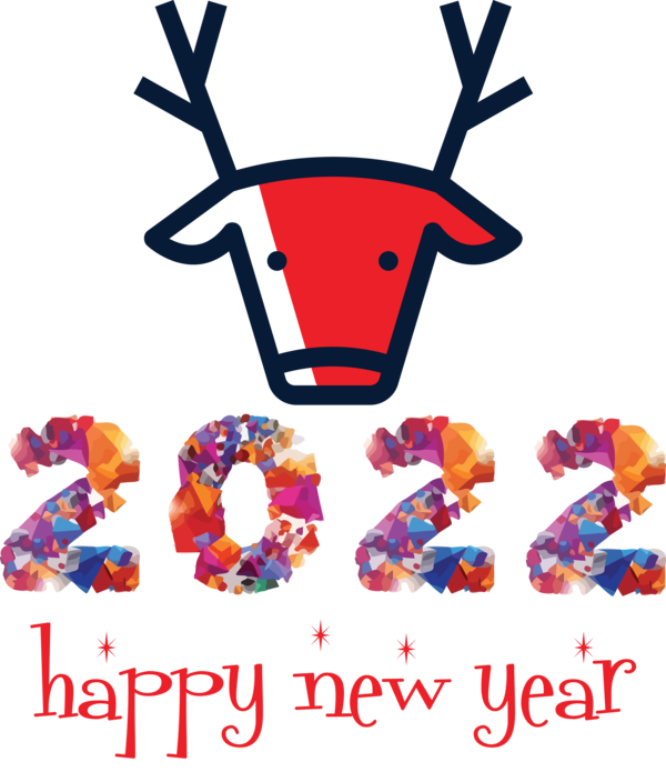 Transparent New Year Design Creativity Animal figurine for Happy New Year 2022 for New Year