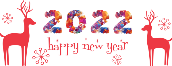 Transparent New Year Giraffe Logo Design for Happy New Year 2022 for New Year