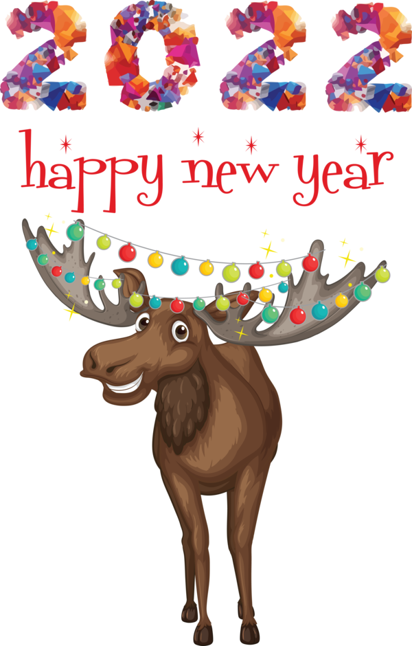 Transparent New Year Royalty-free  Cartoon for Happy New Year 2022 for New Year