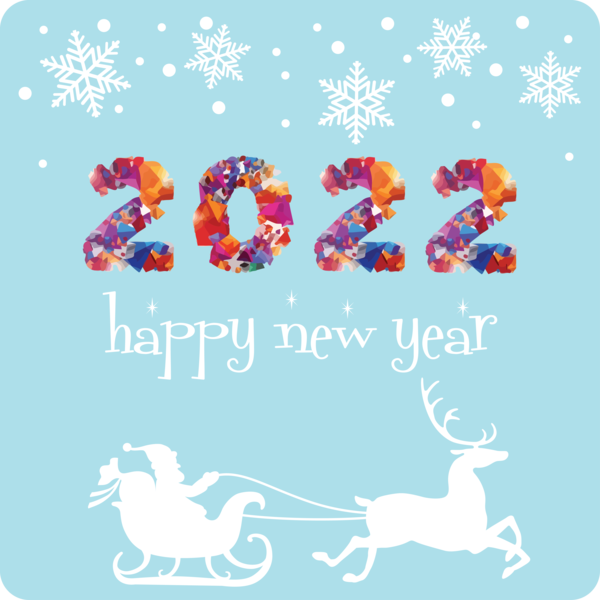 Transparent New Year Character Meter Pattern for Happy New Year 2022 for New Year