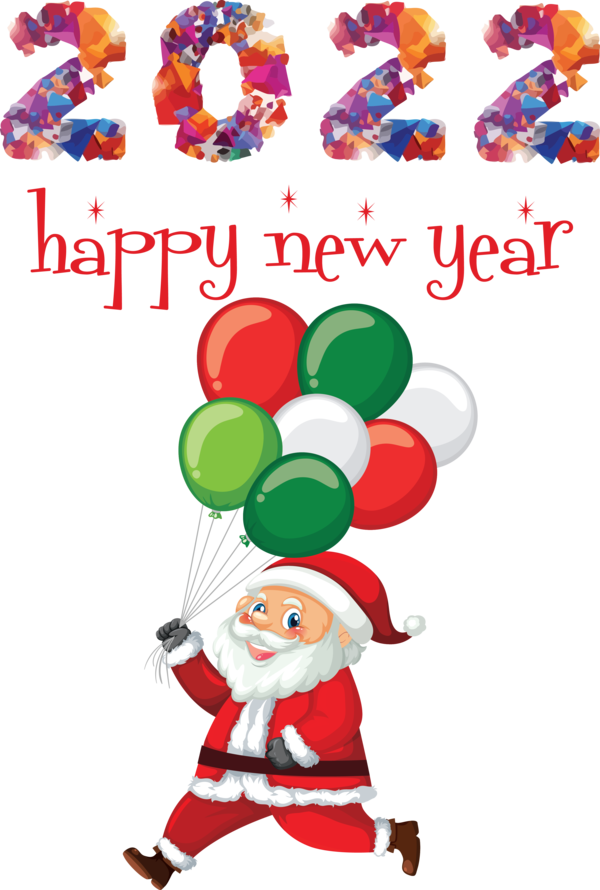 Transparent New Year Mrs. Claus Christmas Day Heat Miser for Happy New Year 2022 for New Year