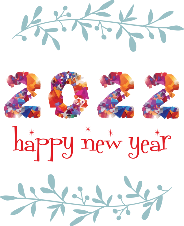 Transparent New Year Transparency 2021 Design for Happy New Year 2022 for New Year