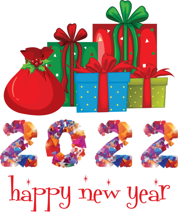 Transparent New Year Gift basket Christmas Day Ornament for Happy New Year 2022 for New Year