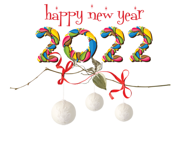 Transparent New Year Line Meter Jewellery for Happy New Year 2022 for New Year