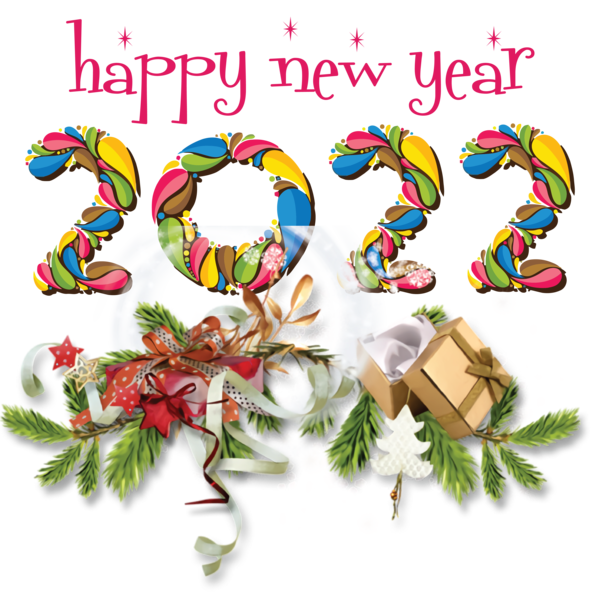Transparent New Year Christmas Day Dekoras Icon for Happy New Year 2022 for New Year