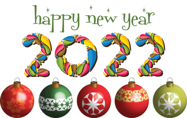 Transparent New Year Christmas Ornament M Meter Christmas Day for Happy New Year 2022 for New Year