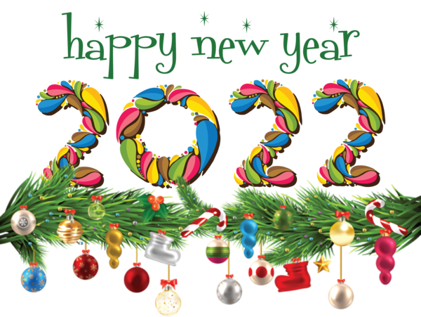 Transparent New Year Christmas Day Bauble HOLIDAY ORNAMENT for Happy New Year 2022 for New Year