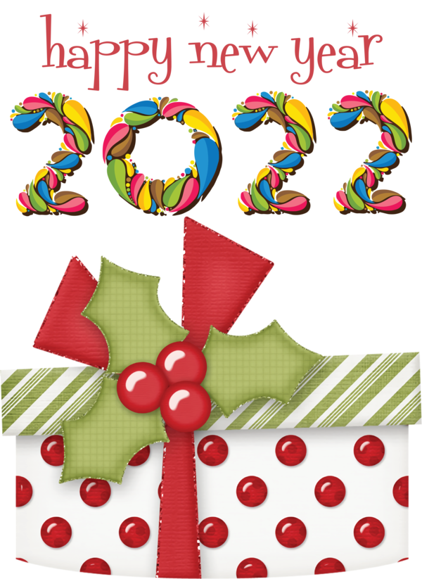 Transparent New Year Christmas Day Christmas gift Bauble for Happy New Year 2022 for New Year