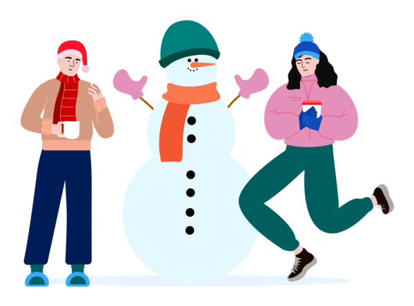 Transparent Christmas Christmas Day Exercise Cartoon for Snowman for Christmas