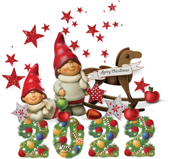 Transparent New Year Mrs. Claus Christmas Day Christmas Tree for Happy New Year 2022 for New Year